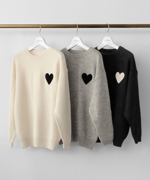 「ELFRANK」 長袖ニット FREE グレー レディース_画像2