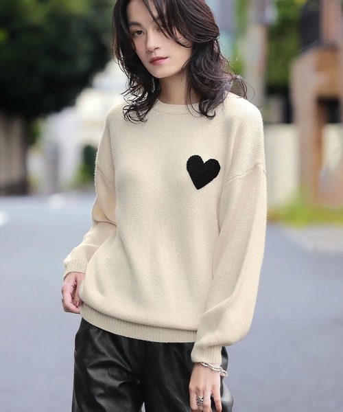 「ELFRANK」 長袖ニット FREE グレー レディース_画像4