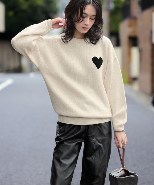 「ELFRANK」 長袖ニット FREE グレー レディース_画像5