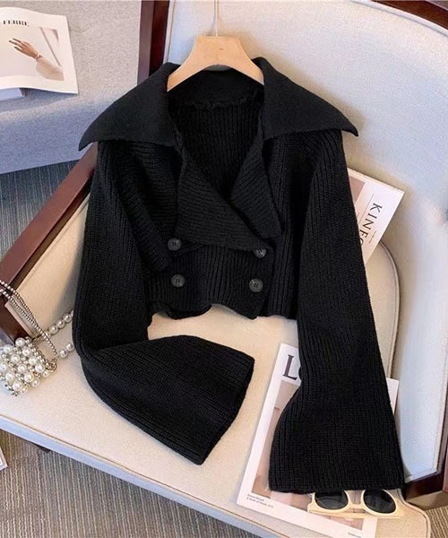 「gossip!ロサンゼルス」 ニットカーディガン FREE ダークブラウン レディース_画像5