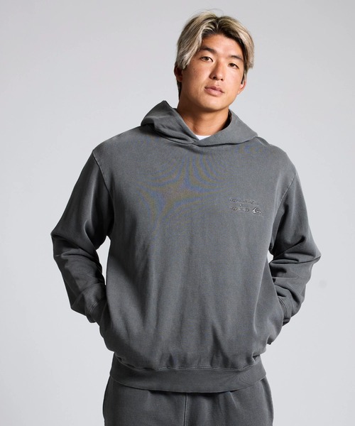 【2枚セット】QUIKSILVER パーカー ブラック 黒 グレー Lサイズ QJK184001 クイックシルバー パーカー メンズ ライトジャケット