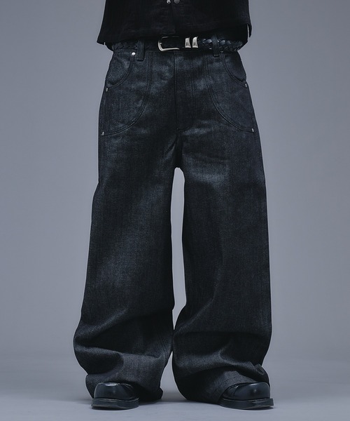 ANDER HUNK ジーンズ 14oz Selvege Wide Straight Denim / 14オンス