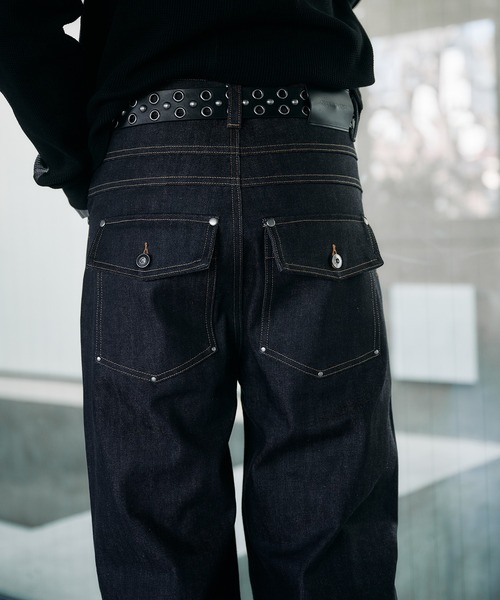 ANDER HUNK ジーンズ 14oz Selvege Wide Straight Denim / 14オンス