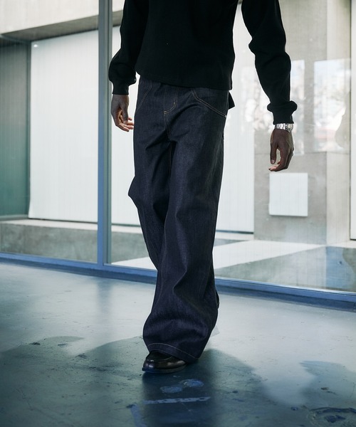 【ANDER HUNK】14オンスワックスコーティングカーブデニム ANDER HUNK ジーンズ 14oz Wax Coated Curve Denim / 14オンスワックス