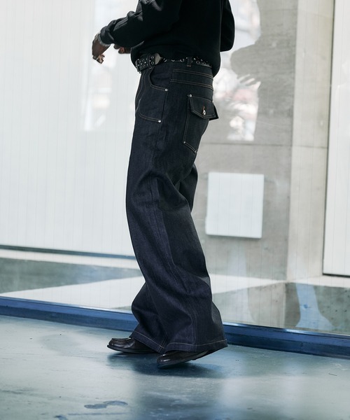ANDER HUNK ジーンズ 14oz Selvege Wide Straight Denim / 14オンス