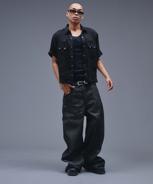 ANDER HUNK ジーンズ 14oz Selvege Wide Straight Denim / 14オンス