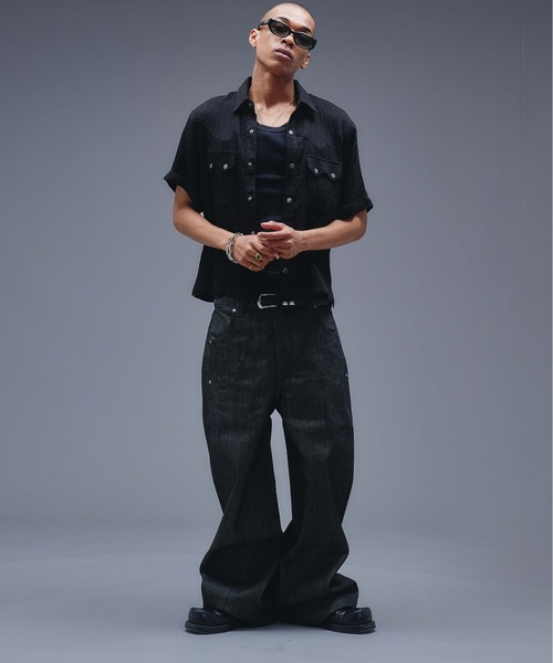 ANDER HUNK ジーンズ 14oz Selvege Wide Straight Denim / 14オンス