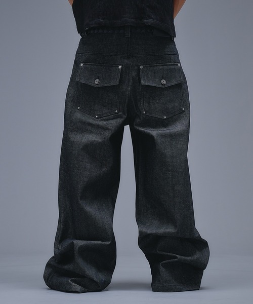 ANDER HUNK ジーンズ 14oz Selvege Wide Straight Denim / 14オンス