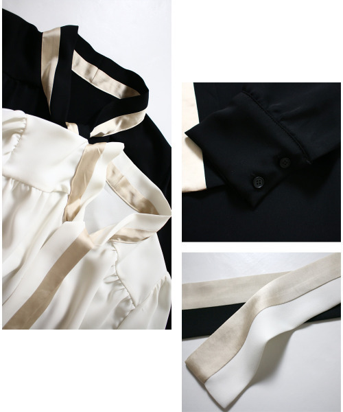 「Ehre style」 長袖ブラウス FREE アイボリー レディース_画像5