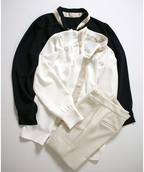 「Ehre style」 長袖ブラウス FREE アイボリー レディース_画像7