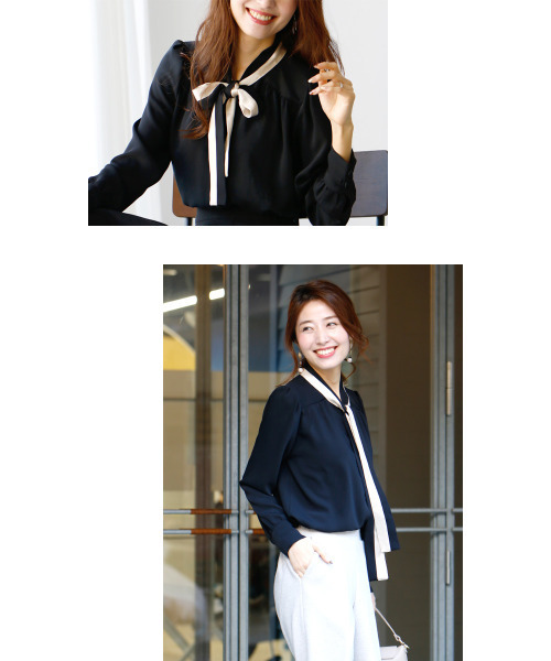 「Ehre style」 長袖ブラウス FREE アイボリー レディース_画像8