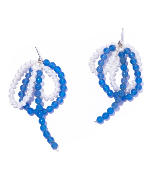 IRIS47（イリスフォーセブン） ピアス 「IRIS 47」fabiana blue agate