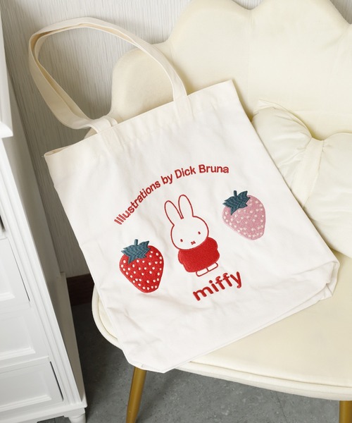 Miffy（ミッフィー） トートバッグ トートバッグ 刺繍 レディース
