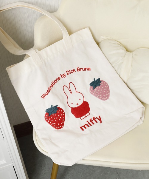 Miffy（ミッフィー） トートバッグ トートバッグ 刺繍 レディース