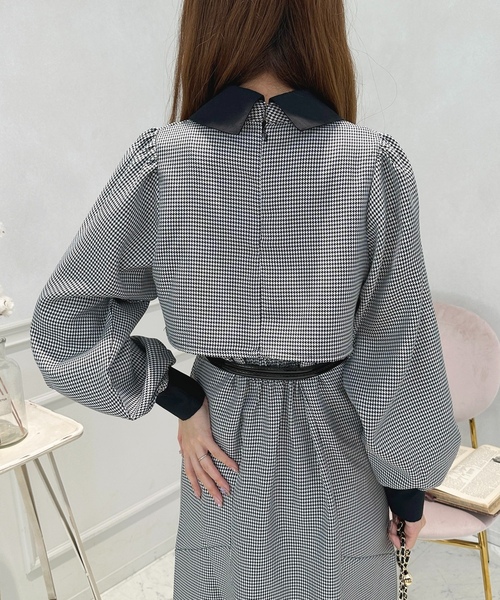 「apres jour」 長袖ワンピース フリー ブラック レディース_画像6