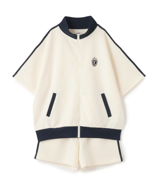 セットアップ 「LTXC/吸水速乾」半袖トラックジャケットセットアップ キッズ 子供服 女の子の画像
