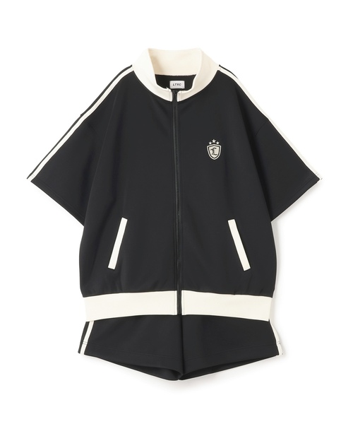 セットアップ 「LTXC/吸水速乾」半袖トラックジャケットセットアップ キッズ 子供服 女の子の画像