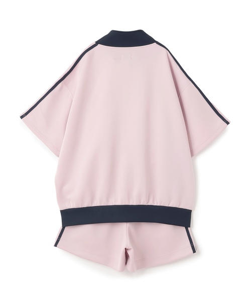 セットアップ 「LTXC/吸水速乾」半袖トラックジャケットセットアップ キッズ 子供服 女の子の画像