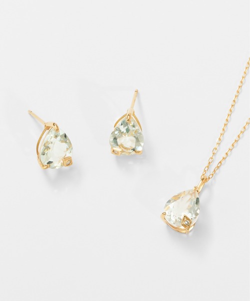 ピアス K18 カラーストーン ピアス レディース メンズの画像