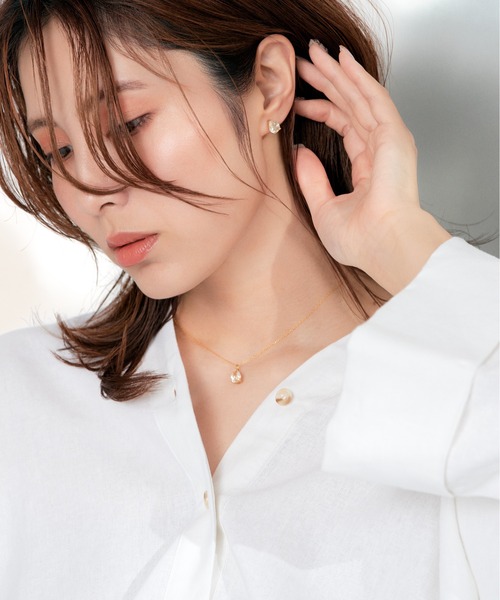ピアス K18 カラーストーン ピアス レディース メンズの画像