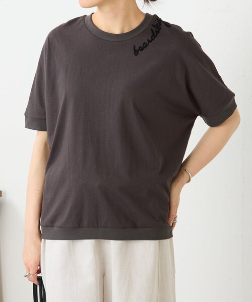 ビアズリーのTシャツ BEARDSLEY（ビアズリー） tシャツ エンブロイダリーTシャツ レディース