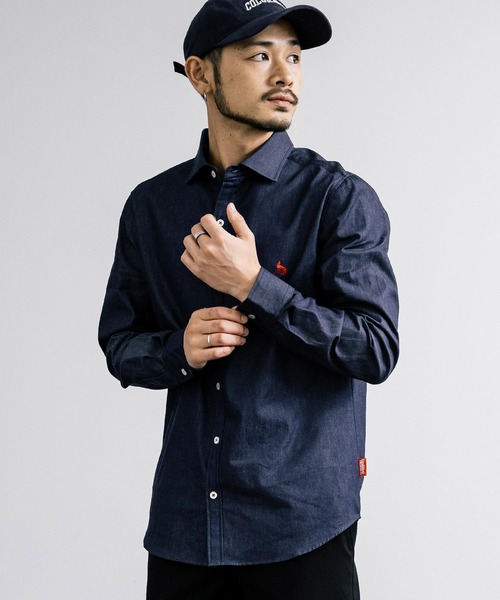 「Healthknit Product」 長袖シャツ X-LARGE ブルー メンズ_画像4