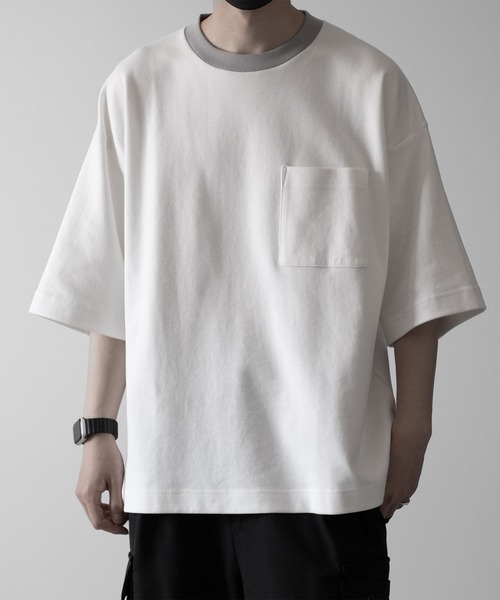 「RUUBON」 半袖Tシャツ S ホワイト メンズ_画像2