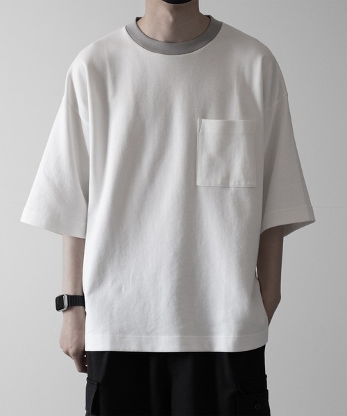 「RUUBON」 半袖Tシャツ S ホワイト メンズ_画像3