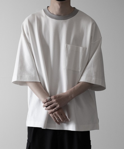 「RUUBON」 半袖Tシャツ S ホワイト メンズ_画像4