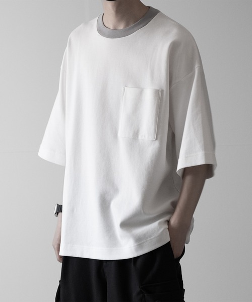 「RUUBON」 半袖Tシャツ S ホワイト メンズ_画像5