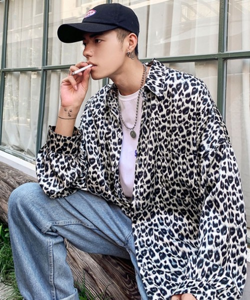 「MGV」 長袖シャツ LARGE ベージュ メンズ_画像7
