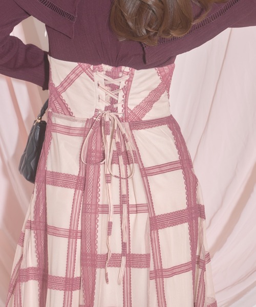 「tocco closet」 ドッキングワンピース M ベージュ レディース_画像9