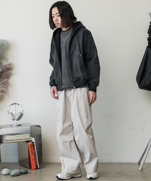 「WYM LIDNM」 長袖Tシャツ M アッシュブラウン メンズ_画像8