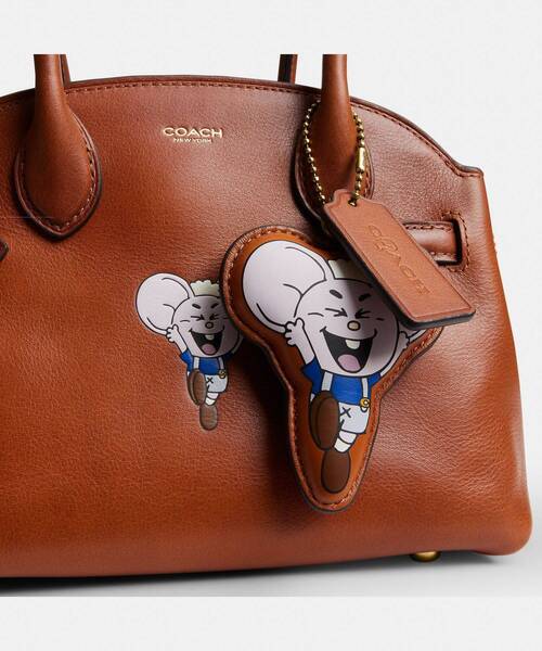 ショルダーバッグ バッグ 「COACH | BRAIN DEAD」エンパイア キャリーオール バッグ 21・カチ マウス アンド チャーム レディースの画像