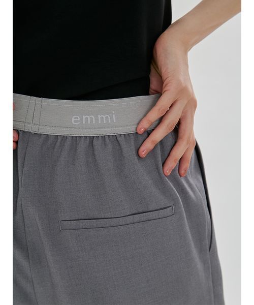 「emmi」 イージーパンツ 0 グレー レディース_画像9