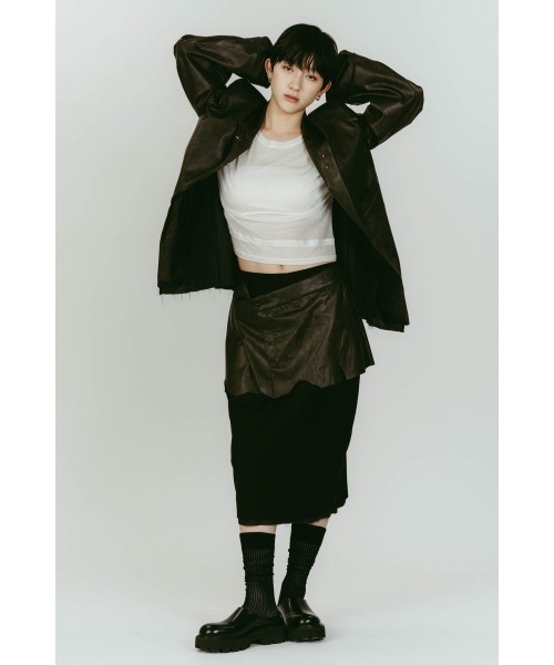 「Knuth Marf」 スカート SMALL ブラック系その他 レディース_画像7
