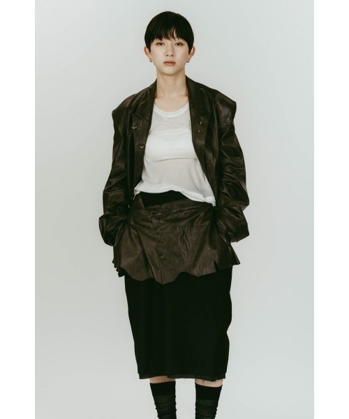 「Knuth Marf」 スカート SMALL ブラック系その他 レディース_画像8