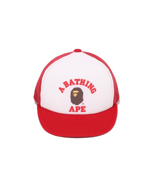A BATHING APE（アベイシングエイプ） キャップ 帽子 COLLEGE MESH CAP