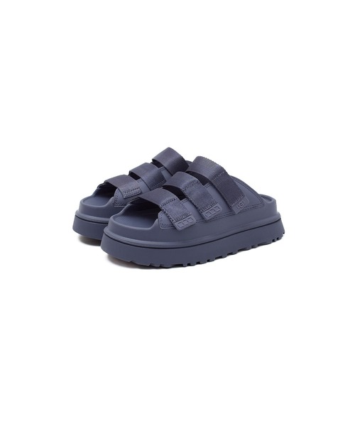 「UGG」 フラットサンダル 24cm ブラック レディース