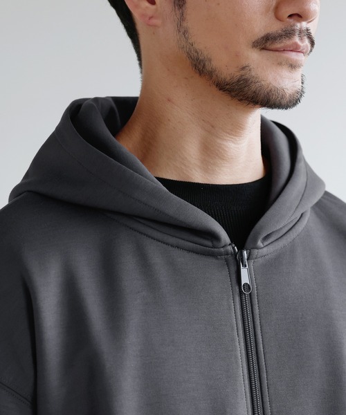 「SPU」 ジップアップパーカー L 杢グレー メンズ_画像6