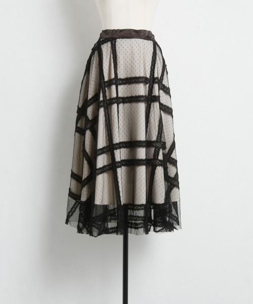 「tocco closet」 フレアスカート M アイボリー レディース_画像3