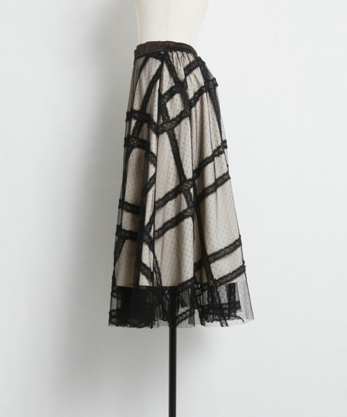「tocco closet」 フレアスカート M アイボリー レディース_画像4