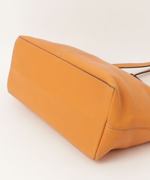 【美品】TOD'S　トート　ボストンバッグ　A4 大容量　シボ　オレンジ TOD'S（トッズ） トートバッグ - オレンジ レディース : ZOZOTOWN