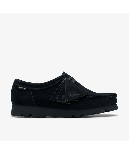 Clarks Original ブラック モカシン ゴアテックス Clarks Originals デッキシューズ モカシン Wallabee.GTX / レディース