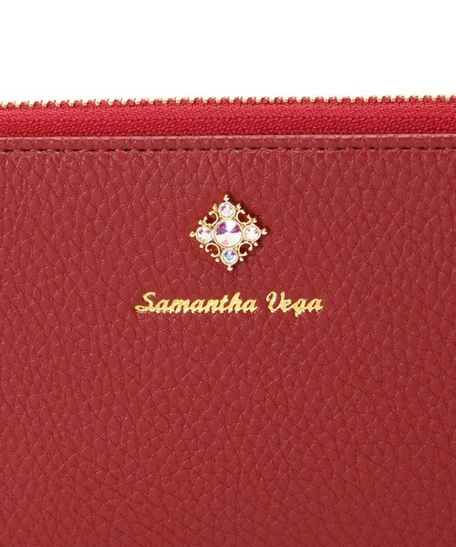 Samantha Vega（サマンサベガ） 長財布 財布 シンプルビジューラウンド
