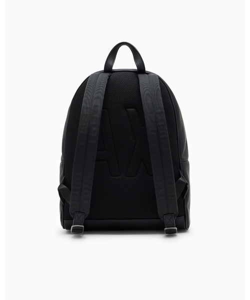2023 ARMANI EXCHANGE A|X ロゴ バックパック リュック 黒バッグ セール】【A|X アルマーニ エクスチェンジ】＜オンライン限定