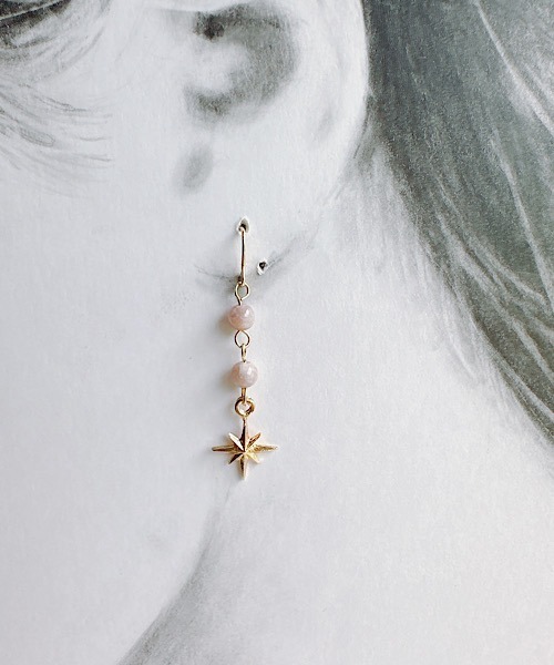 TONE（トネ） ピアス 「SPICY COLORS」Sirius 〜輝く星と天然石の