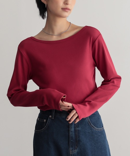 新品未使用　25AW 【2WAY】オフショルカットソー 新色IVY登場】【2WAY】オフショルカットソー | GALLARDAGALANTE(ガ