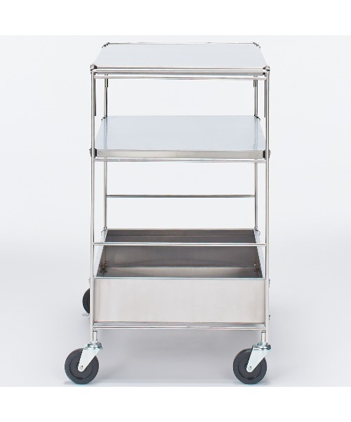 無印良品（MUJI） 家具 ステンレスユニットシェルフワゴンセット 幅