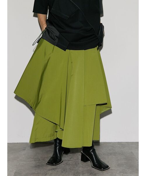UN3D. パンツ ASYMME LAYERED PT / アシメレイヤードパンツ レディース 